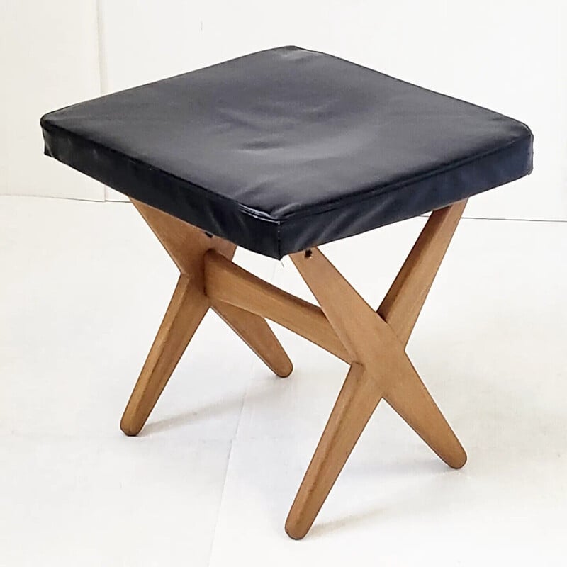 Vintage Scandinavian teak stool, 1960