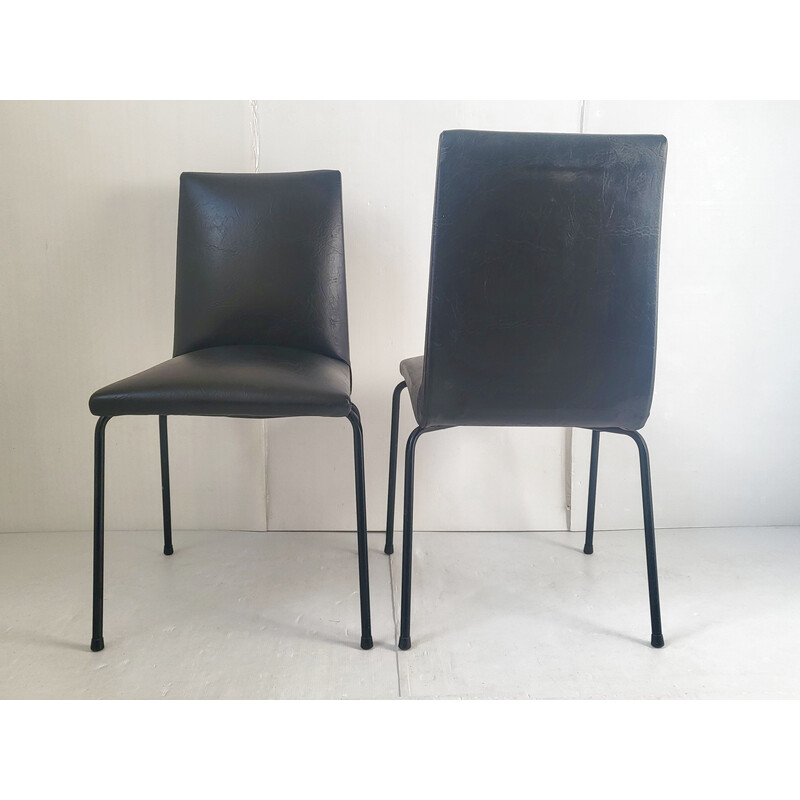 Set of 4 vintage Meurop chairs by Pierre Guariche, 1960