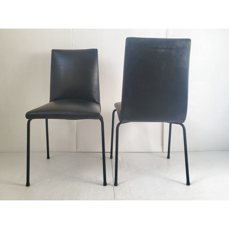 Set van 4 vintage Meurop stoelen van Pierre Guariche, 1960