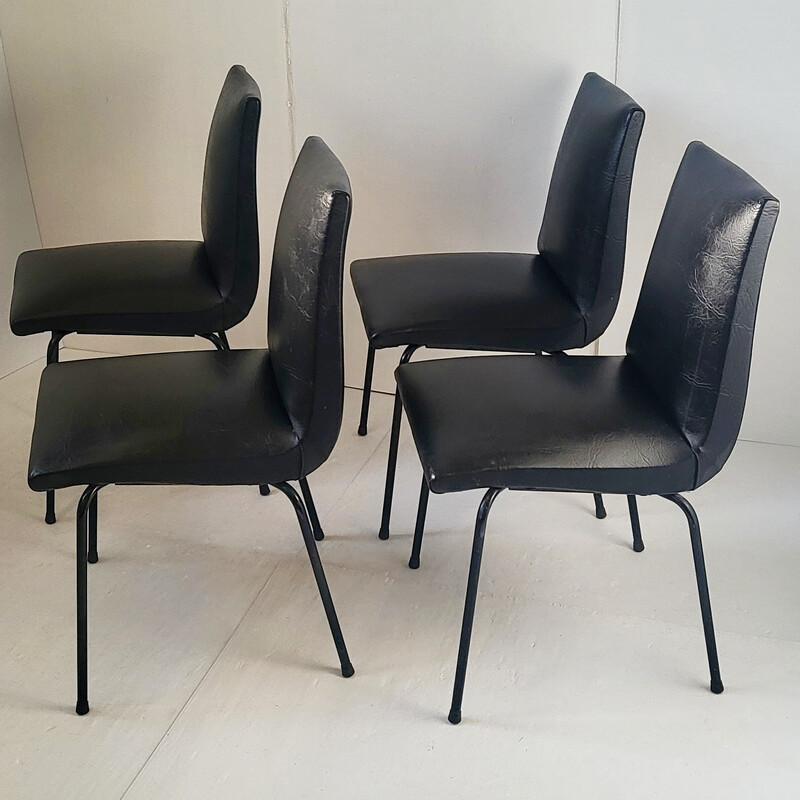 Set of 4 vintage Meurop chairs by Pierre Guariche, 1960