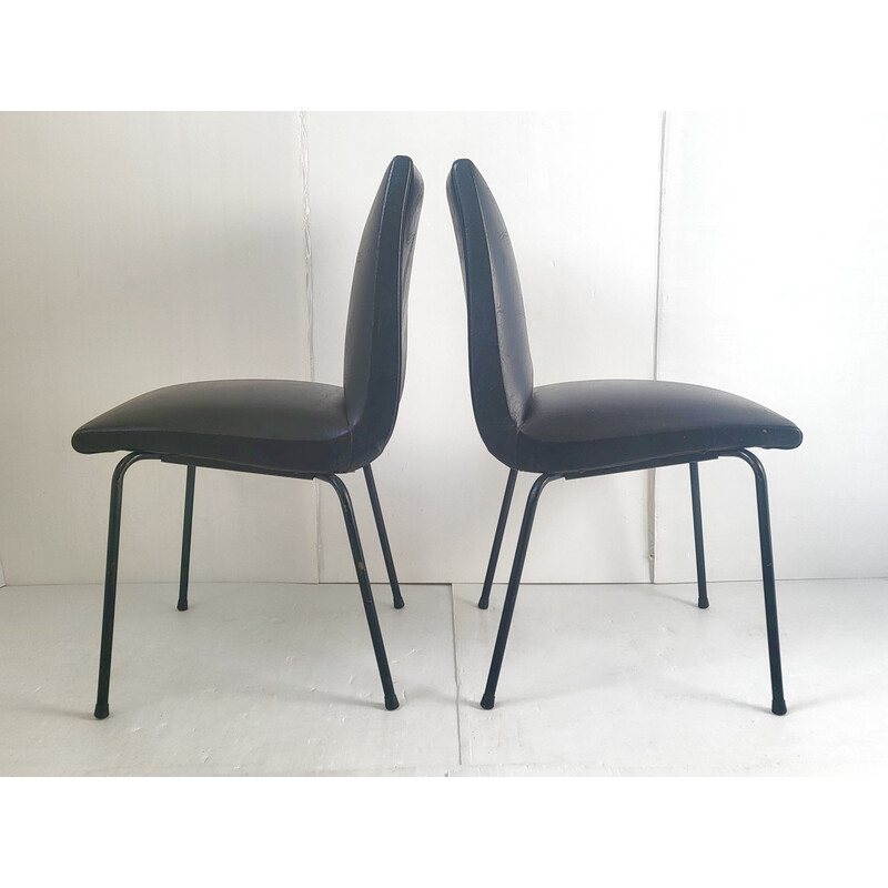 Set of 4 vintage Meurop chairs by Pierre Guariche, 1960