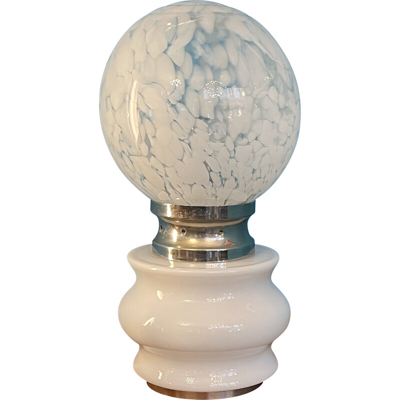 Vintage lamp in murano glas van Carlo Nason