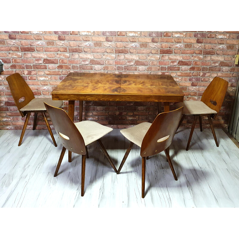 Vintage dining set by František Jirák for Tatra Nabytok, Czechoslovakia 1960s