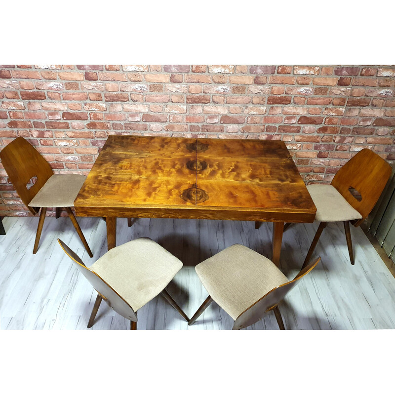 Vintage dining set by František Jirák for Tatra Nabytok, Czechoslovakia 1960s