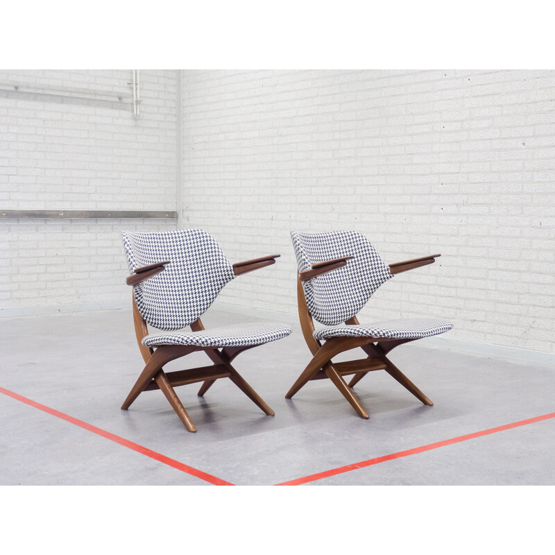 Two Pelican lounge chairs by Louis van Teeffelen for Wébé - 1950s