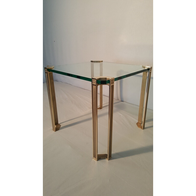 Brass coffee table by Peter Ghyczy - 1970s