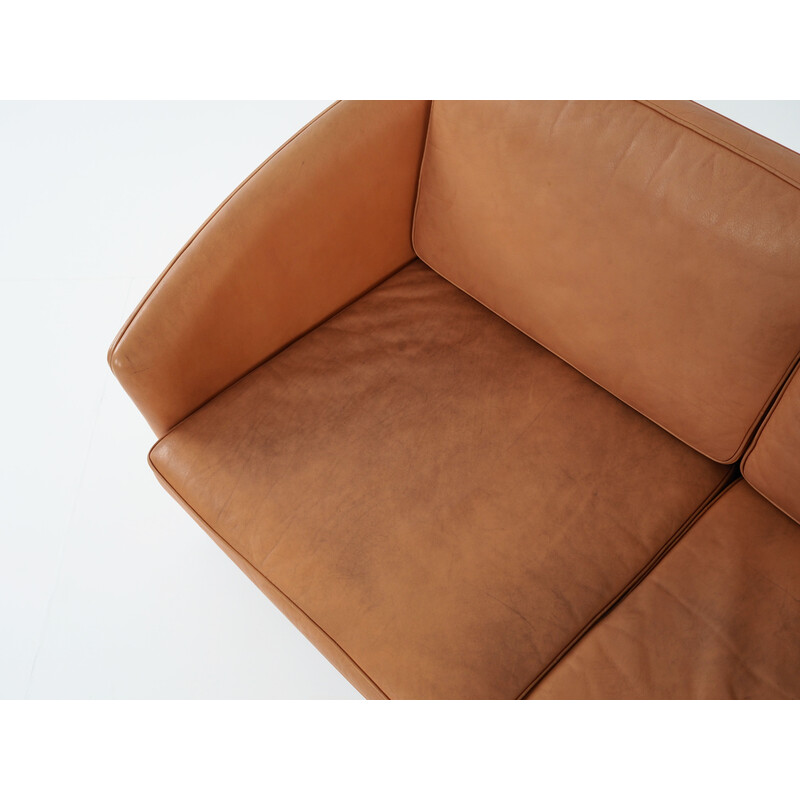 Zweisitziges Sofa aus Leder, 1970er Jahre