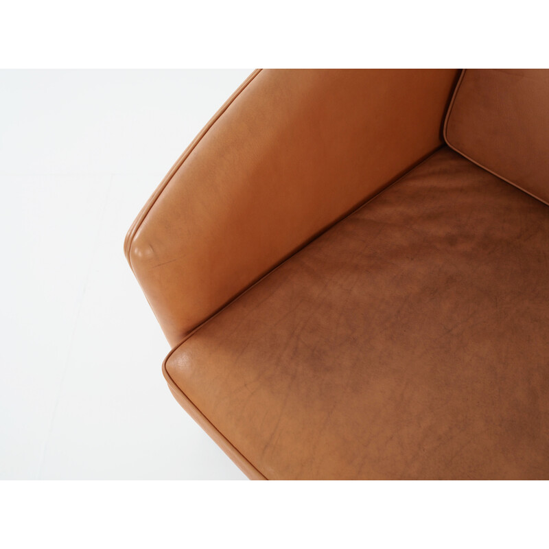 Zweisitziges Sofa aus Leder, 1970er Jahre