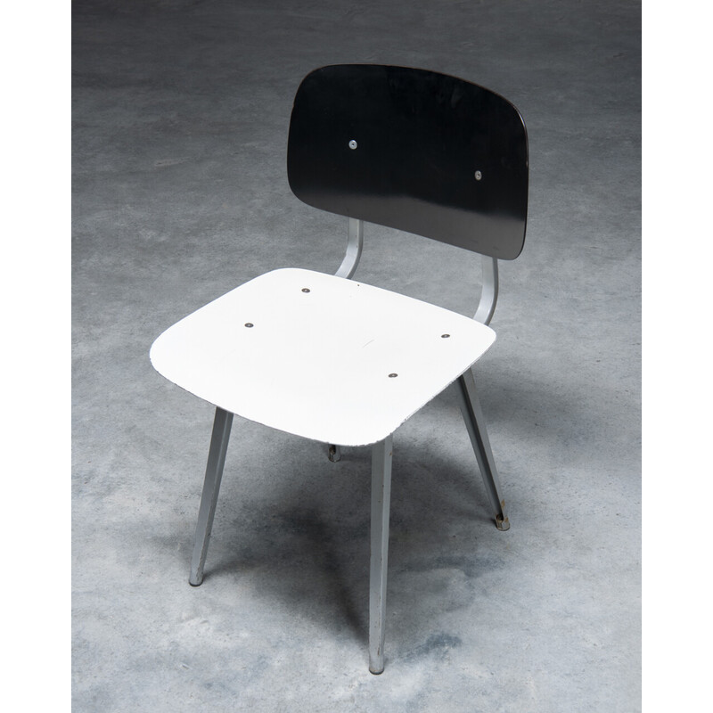 Set of 8 vintage 'Revolt' chairs by Friso Kramer and Wim Rietveld, Netherlands 1950