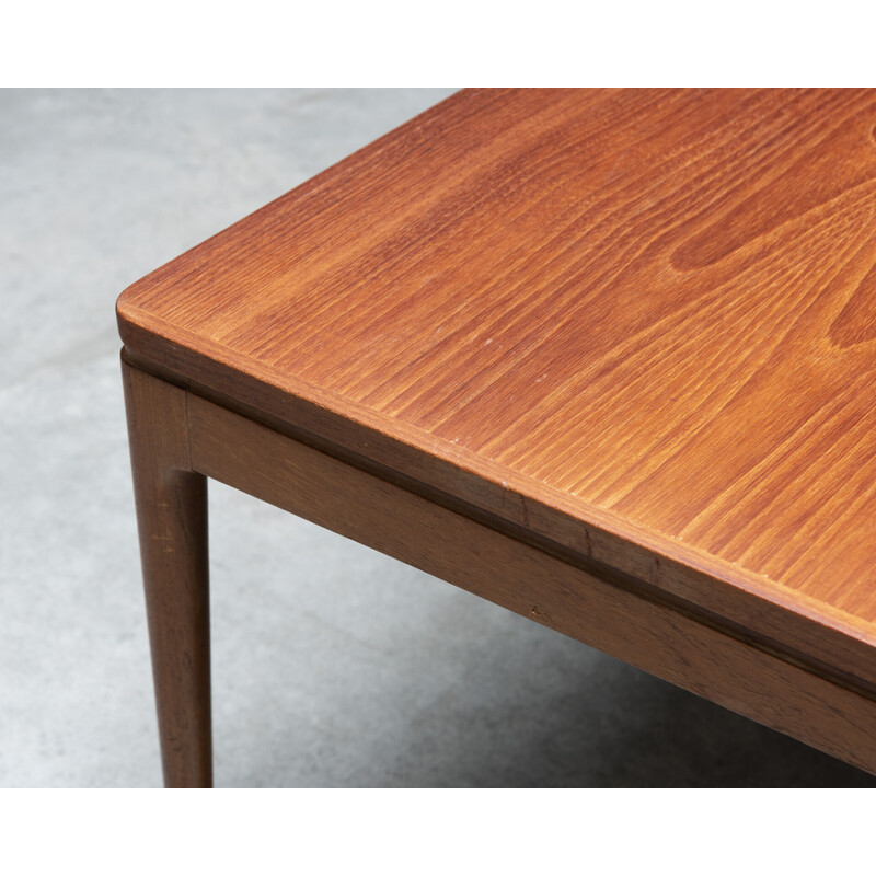 Vintage teak coffee table by Ole Wanscher for Aj Iversen, Denmark 1960