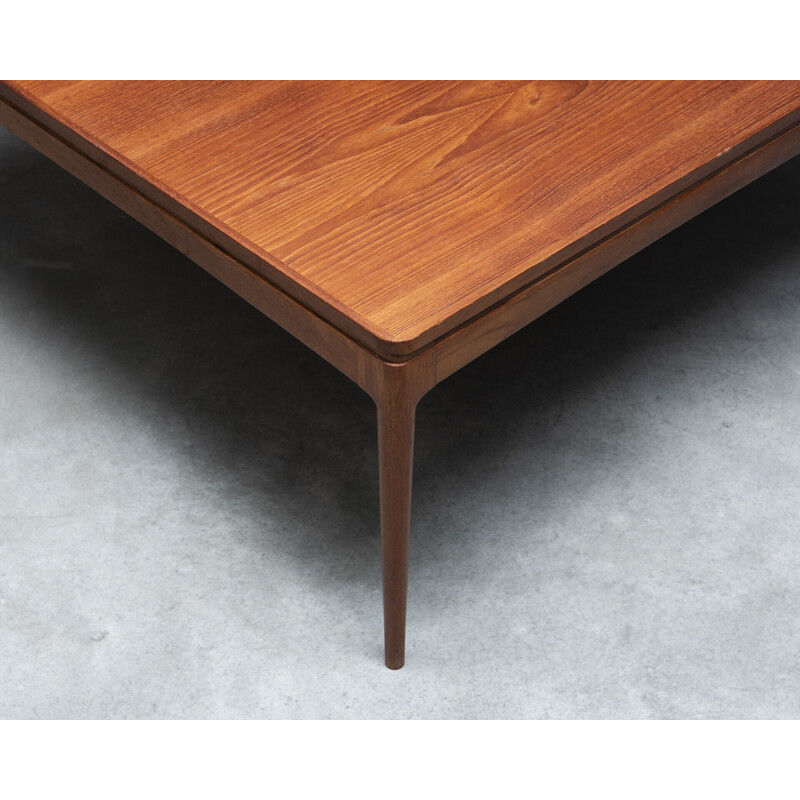 Vintage teak coffee table by Ole Wanscher for Aj Iversen, Denmark 1960