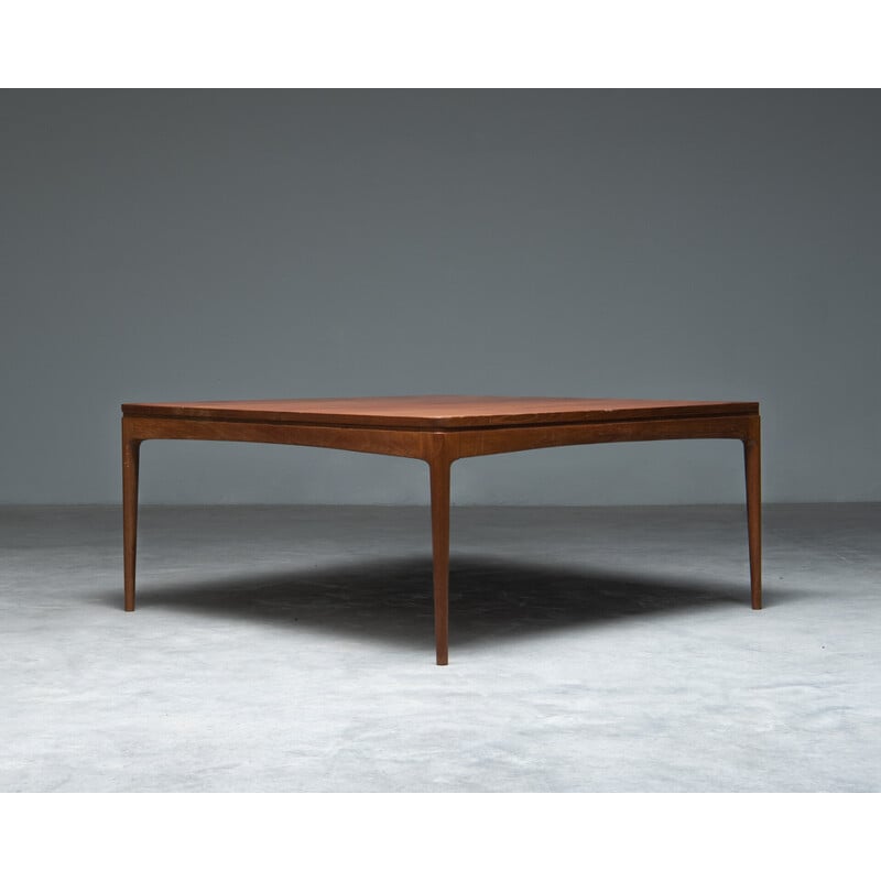 Table basse vintage en teck par Ole Wanscher pour Aj Iversen, Danemark 1960