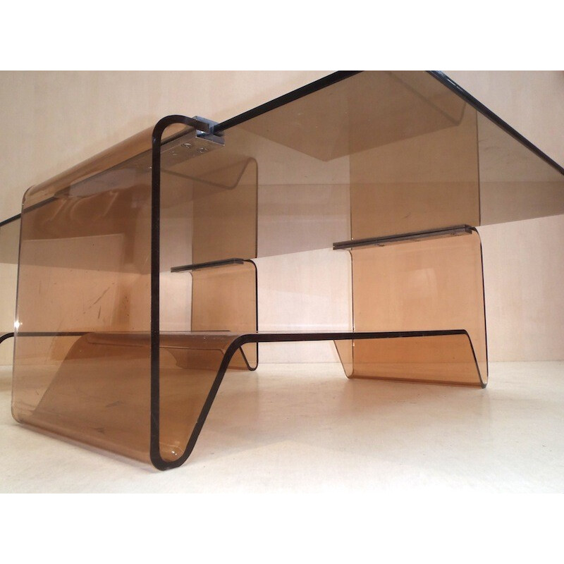 Coffee table in Altuglass, Michel DUMAS - 1970s