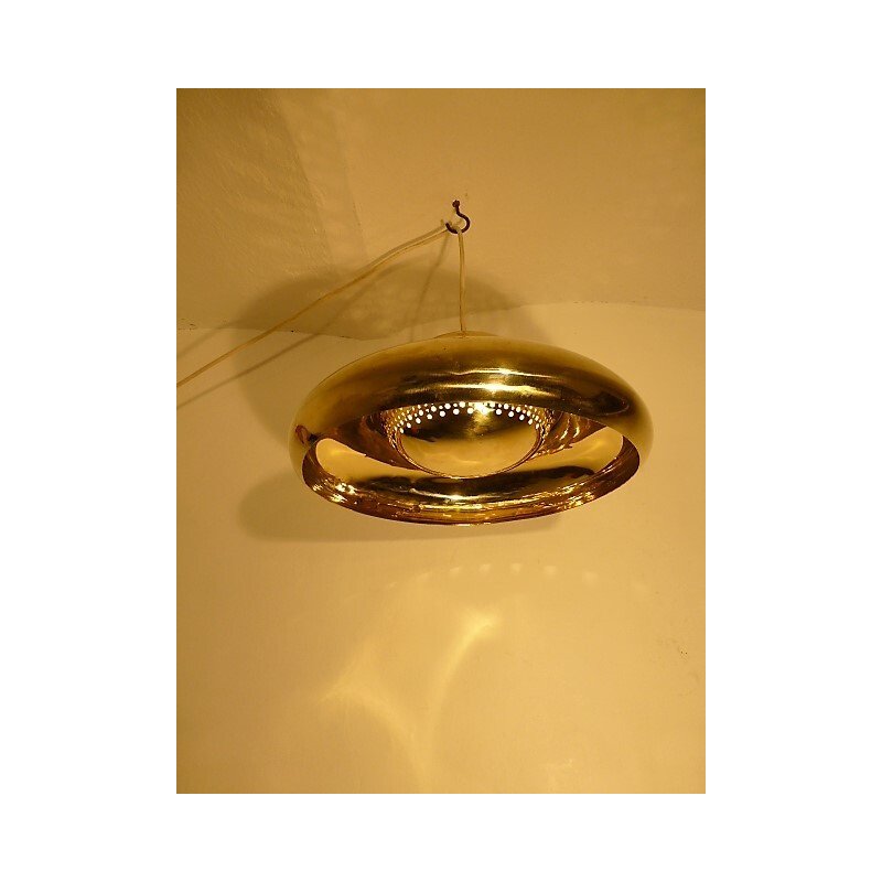 Brass hanging lamp by Tobias Scarpa for Flow - 1960s