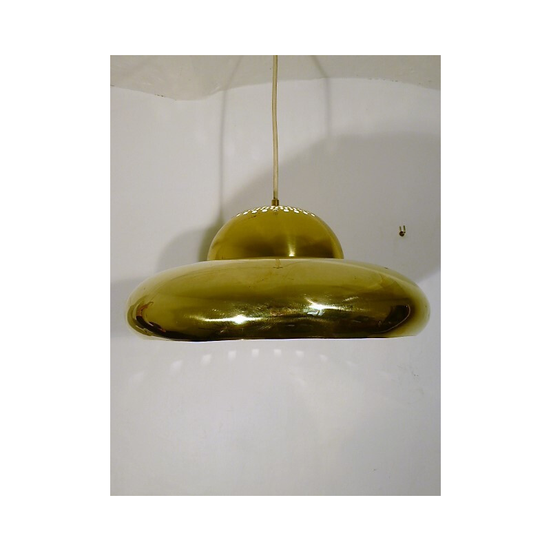 Brass hanging lamp by Tobias Scarpa for Flow - 1960s