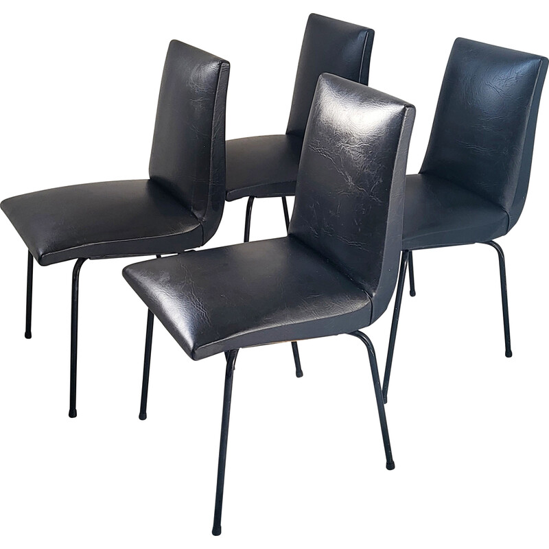 Conjunto de 4 cadeiras Meurop vintage de Pierre Guariche, 1960