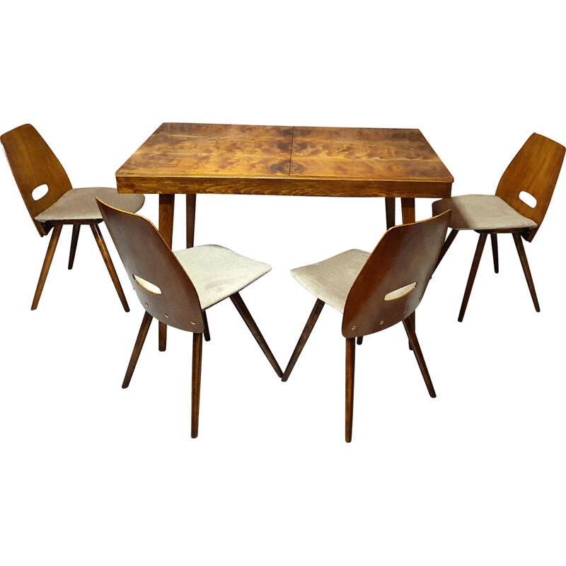 Vintage dining set by František Jirák for Tatra Nabytok, Czechoslovakia 1960s