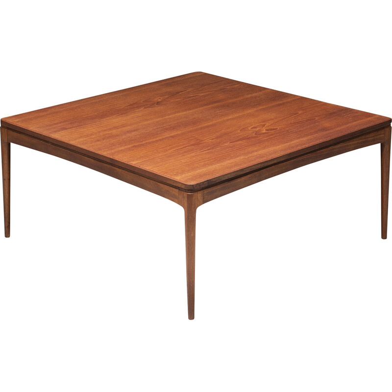 Vintage teak coffee table by Ole Wanscher for Aj Iversen, Denmark 1960