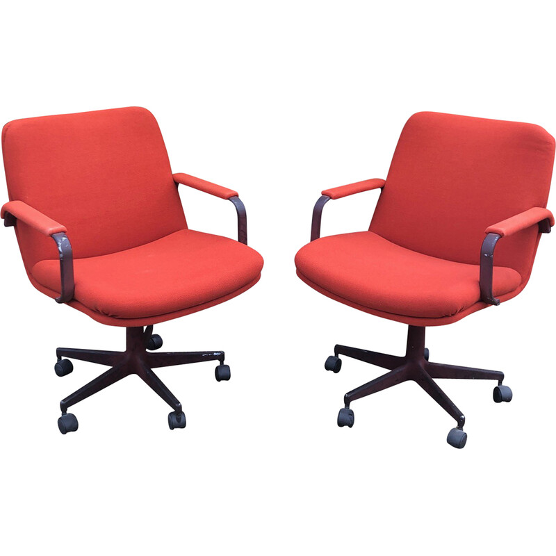 Pair of vintage armchairs by Harcourt for Artifort, 1980