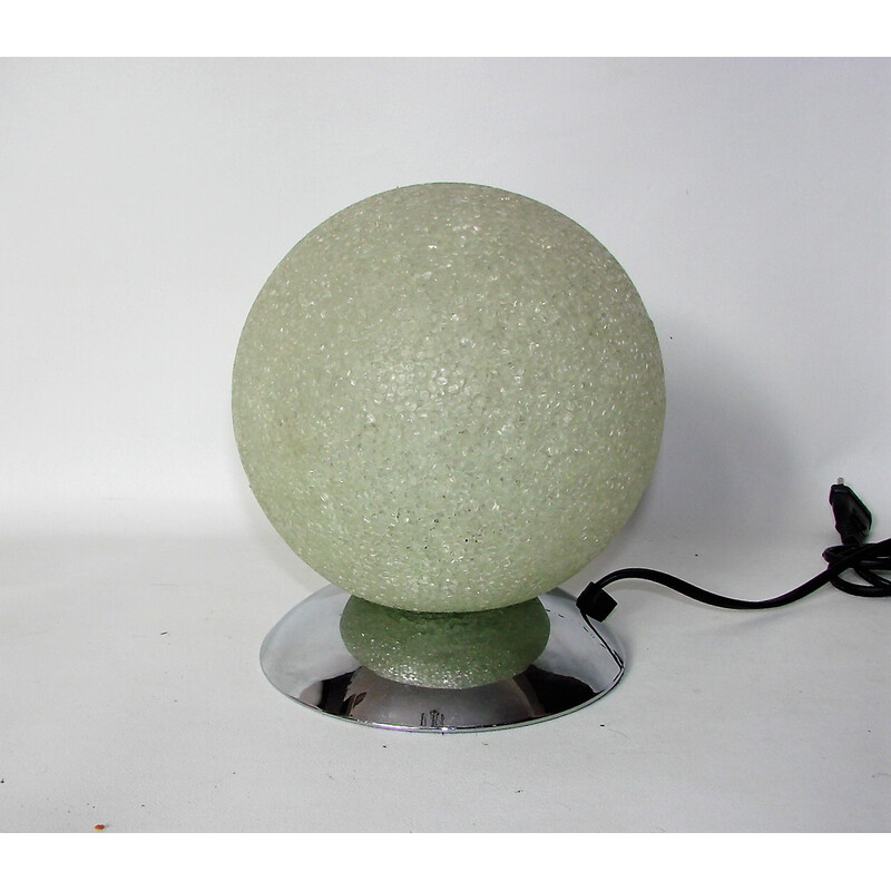 Vintage modern lamp in metal with shade of plastic, 1980s