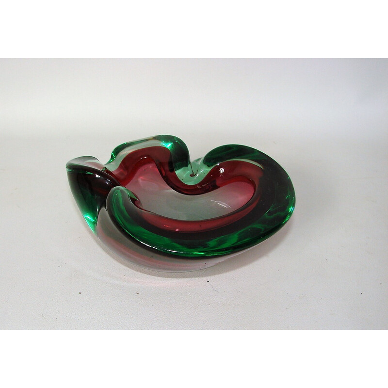 Vintage ashtray by Plavio Poli for Seguso Murano, 1970s