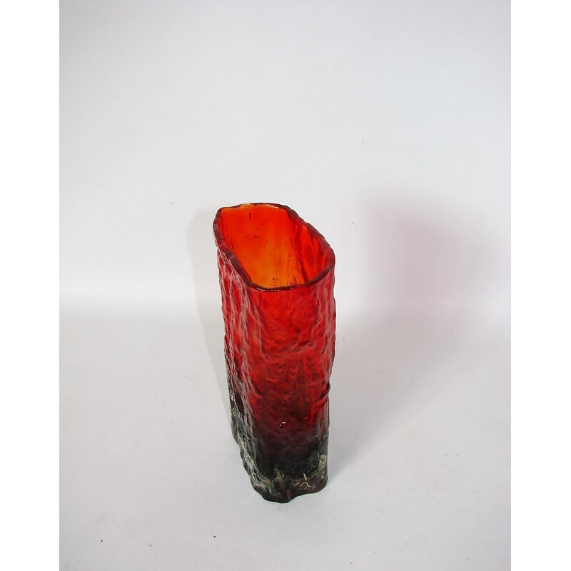 Vase vintage "Kora" en rubis, 1970