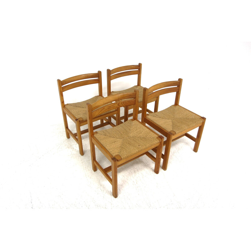 Set van 4 vintage eiken stoelen "Asserbo" van Børge Mogensen voor Karl Andersson en Söner, Zweden 1960