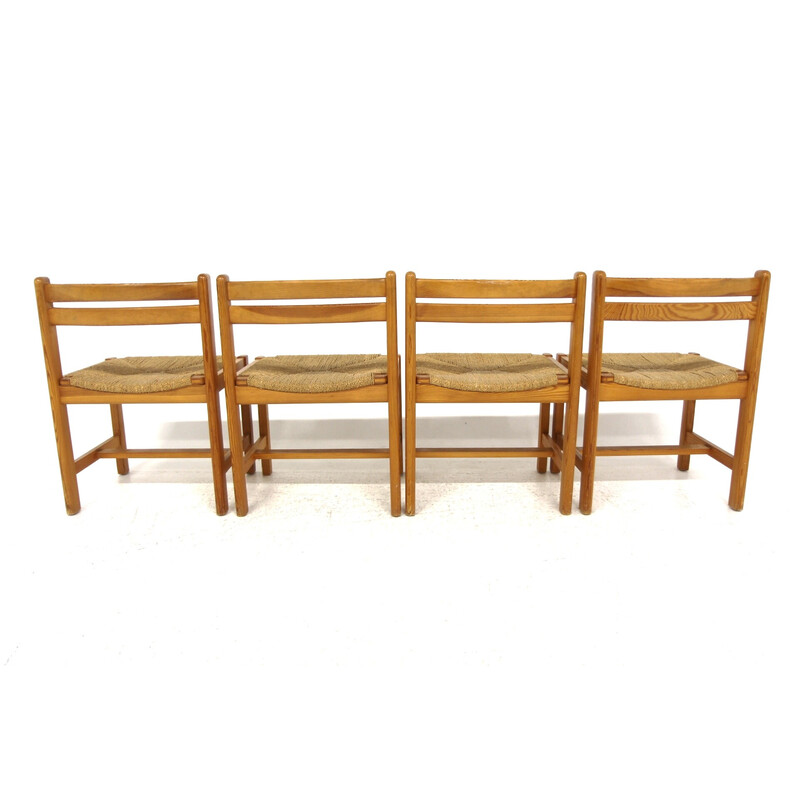 Set van 4 vintage eiken stoelen "Asserbo" van Børge Mogensen voor Karl Andersson en Söner, Zweden 1960