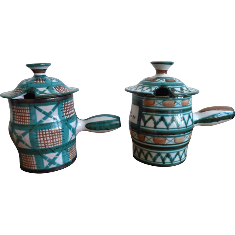 Vintage ceramic pots by Robert Picault