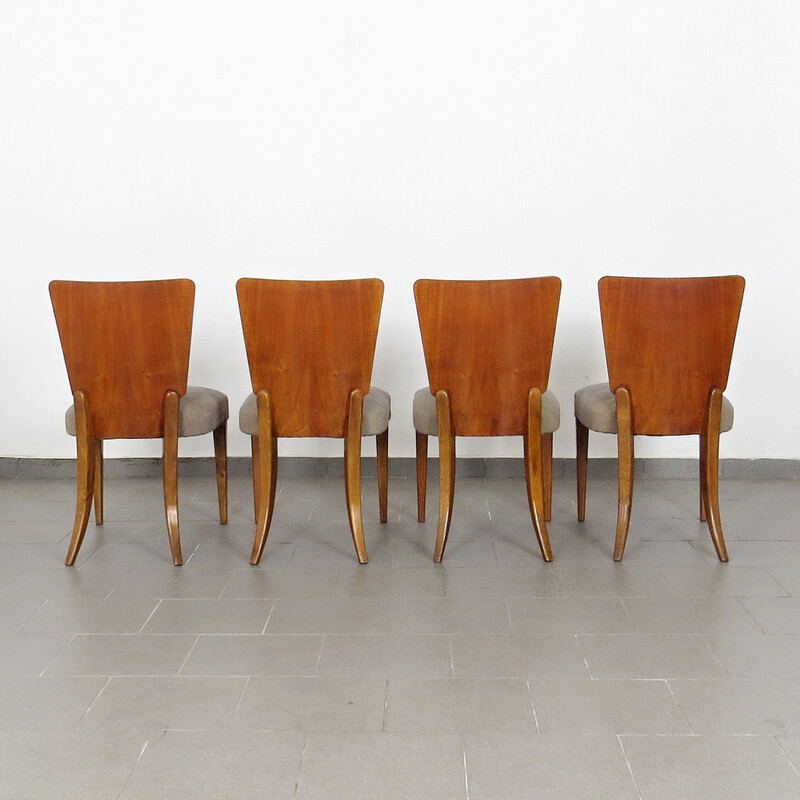 Set van 4 vintage stoelen van Jindřich Halabala voor Up Závody