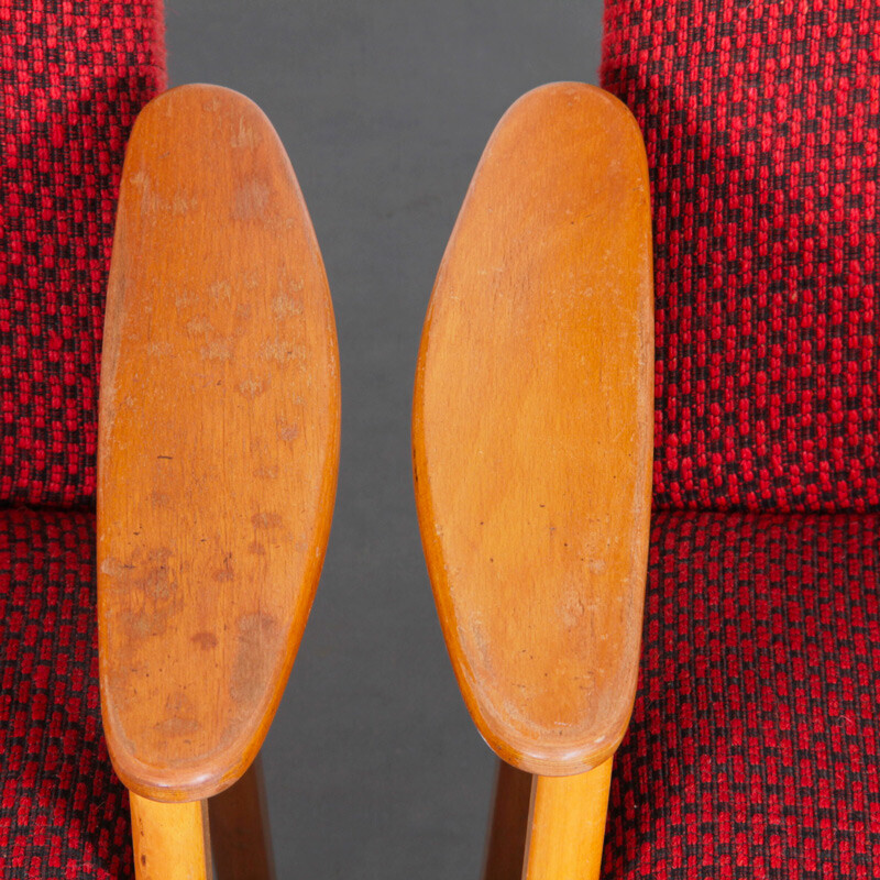 Paar vintage fauteuils van Jaroslav Smidek voor Ton, Tsjechië 1960