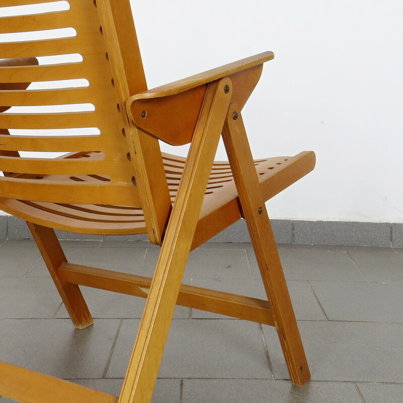 Pair of vintage folding armchairs by Niko Kralj