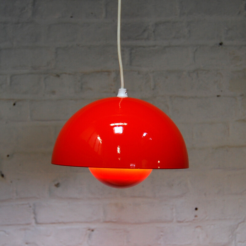 Lámpara colgante Vintage Flower pot de Verner Panton para Louis Poulsen, Dinamarca 1968