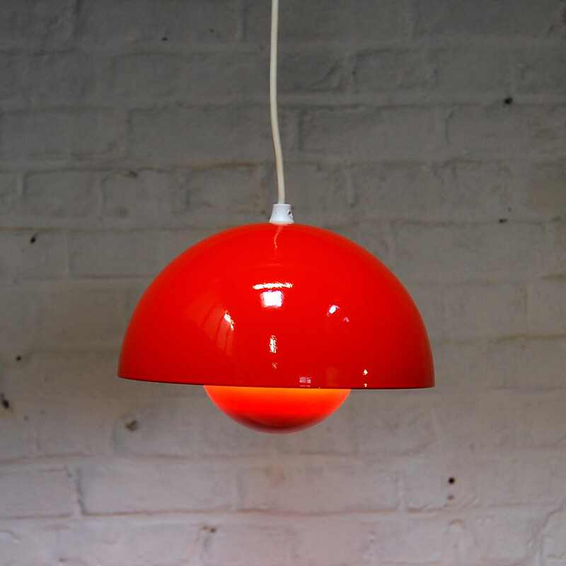 Vintage Bloempot hanglamp van Verner Panton voor Louis Poulsen, Denemarken 1968