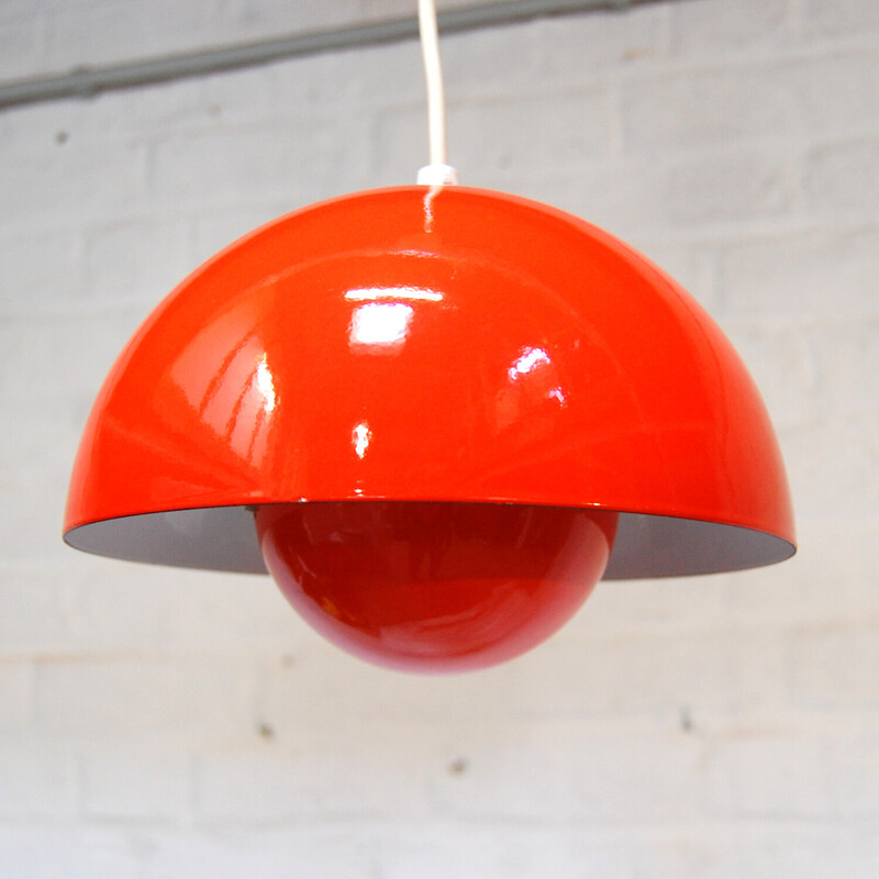 Vintage Flower pot pendant lamp by Verner Panton for Louis Poulsen, Denmark 1968