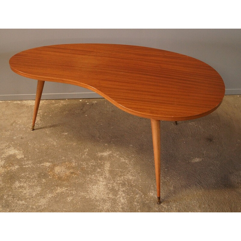 Table basse vintage en chêne - 1950s