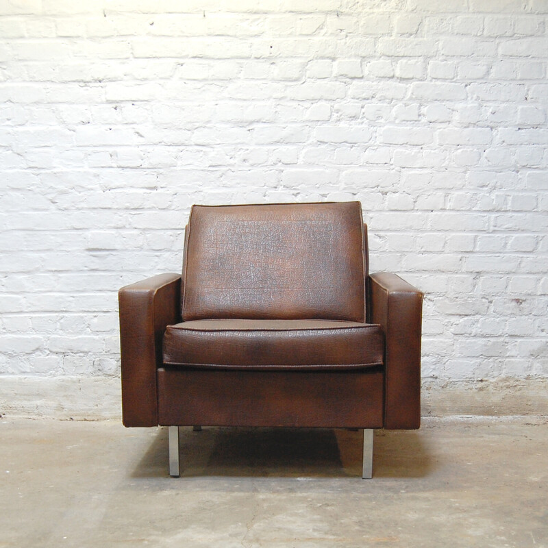 Vintage armchair model "Cleveland" by Pierre Guariche for Meurop, 1969-1970