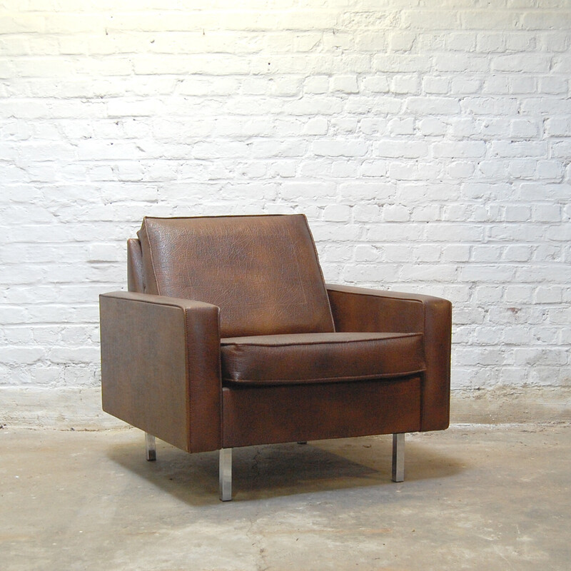 Fauteuil vintage modèle "Cleveland" par Pierre Guariche pour Meurop, 1969-1970