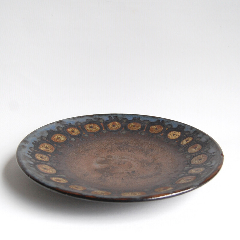 Vintage Perignem ceramic wall dish, 1960-1970