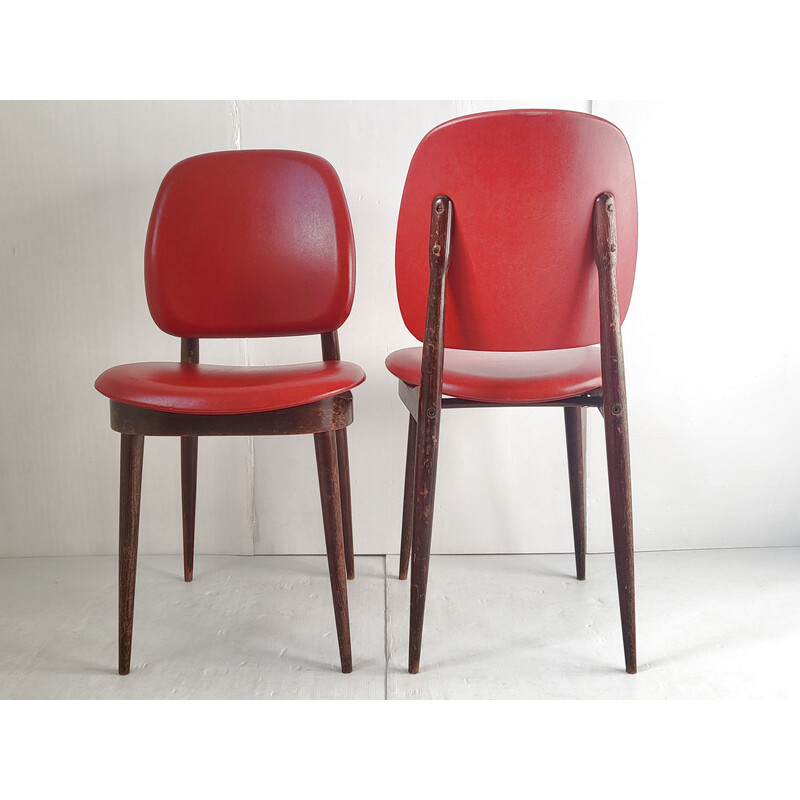 Set van 4 vintage Pegasus stoelen voor Baumann, 1960