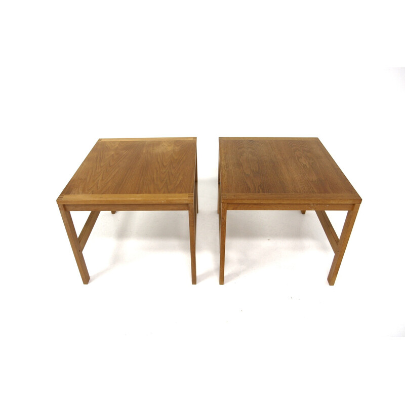 Paire de tables de chevets vintage par Ole Gerlev Knudsen et Torben Lind pour France et Søn, Danemark 1960