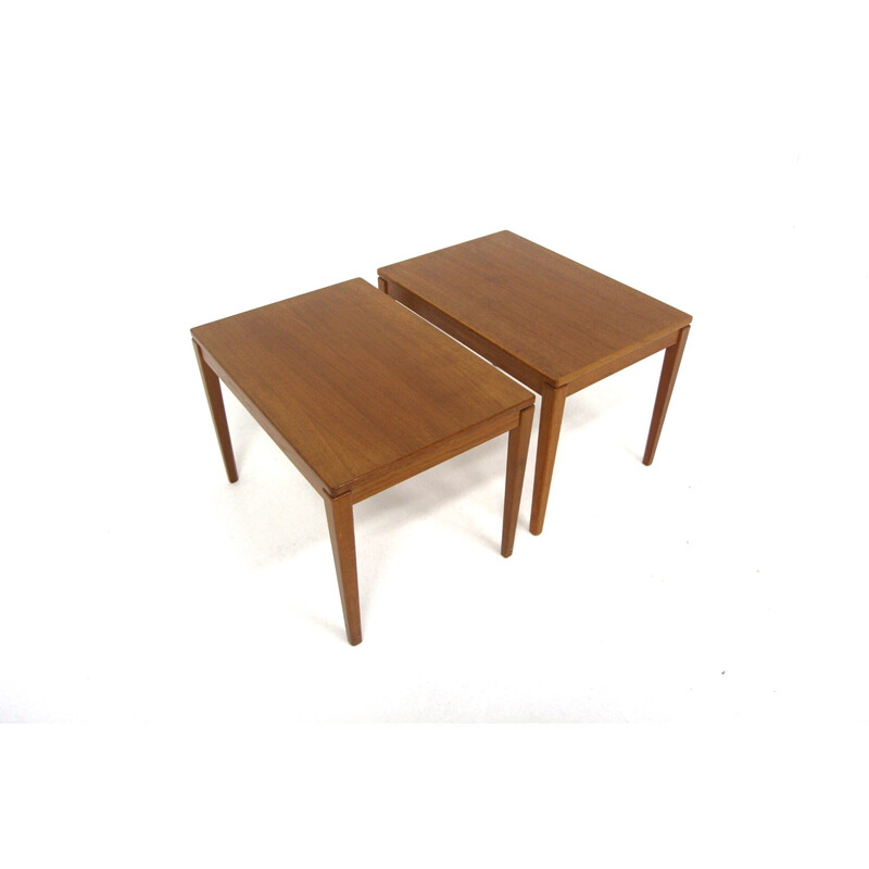 Pair of vintage teak side tables, Sweden 1960