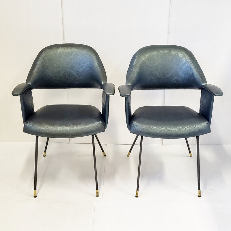 Paire de fauteuils italeins vintage, 1950