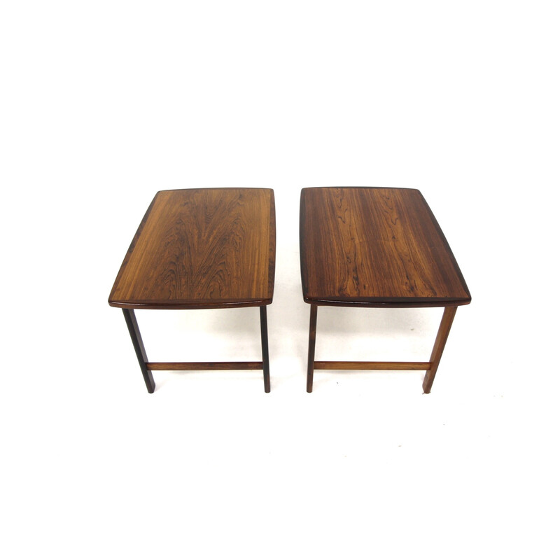 Pair of vintage rosewood night stands, Sweden 1960