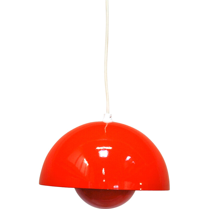 Vintage Bloempot hanglamp van Verner Panton voor Louis Poulsen, Denemarken 1968