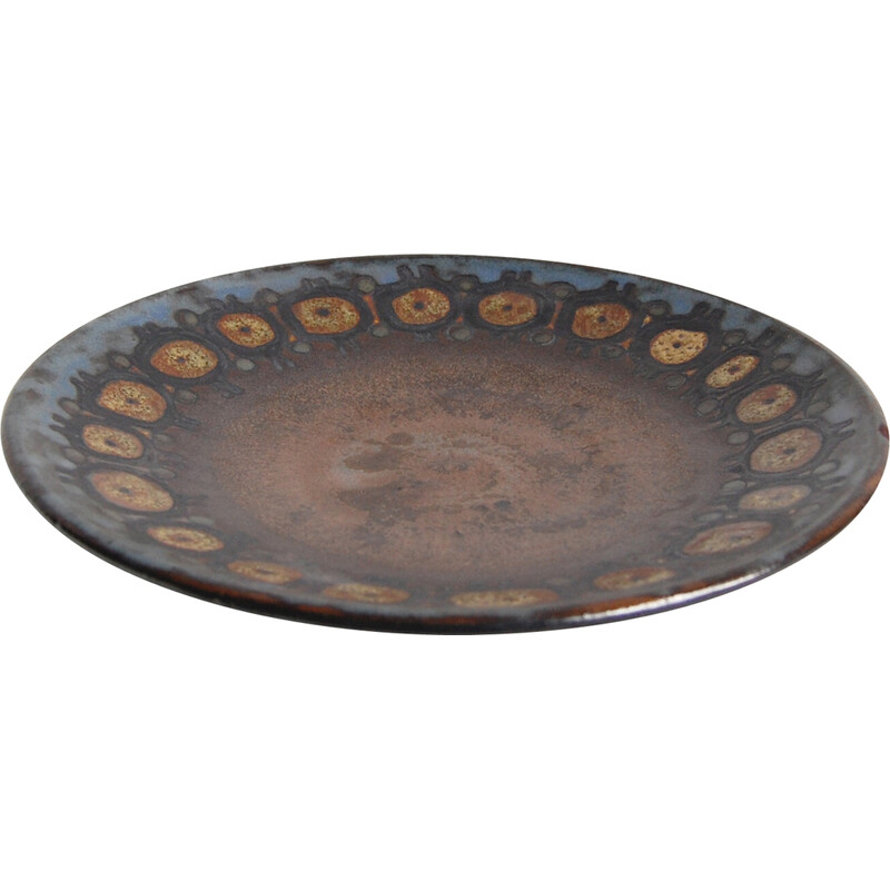 Vintage Perignem ceramic wall dish, 1960-1970