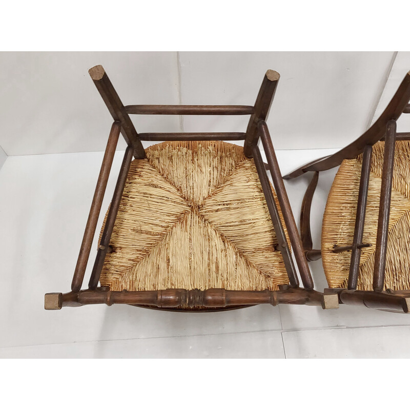 Paar vintage Landes fauteuils