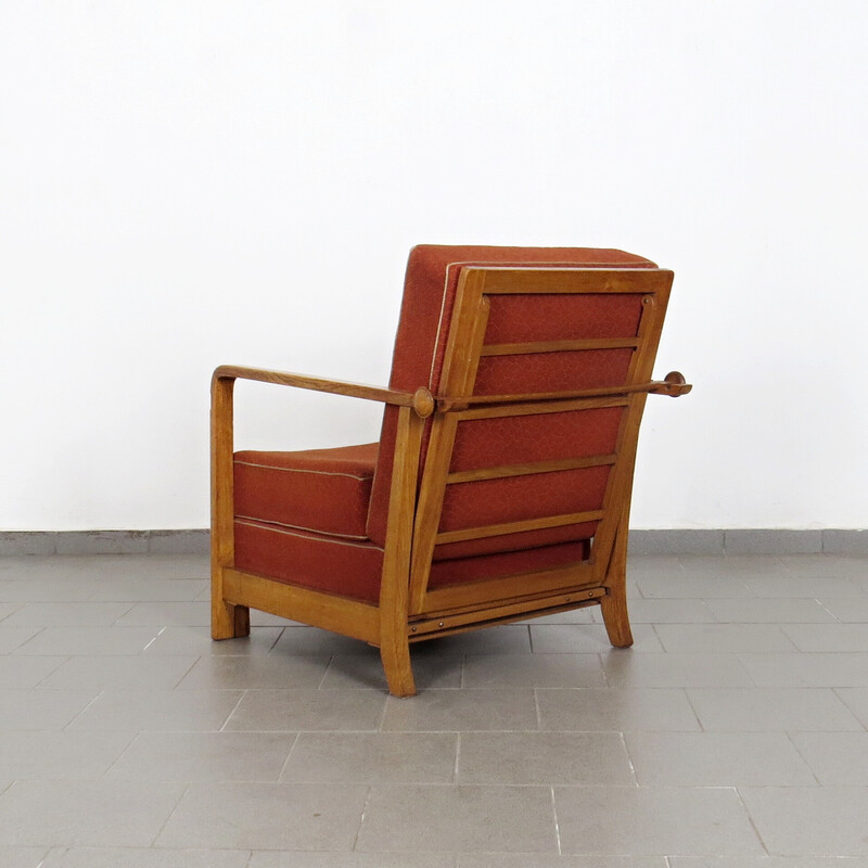 Vintage positionering en opklapbare fauteuil