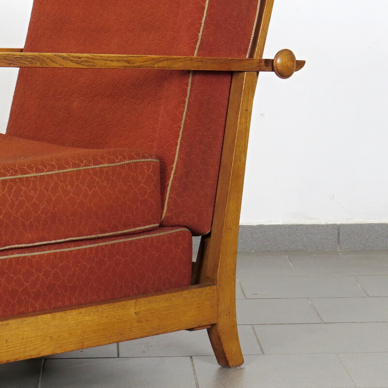 Vintage positionering en opklapbare fauteuil