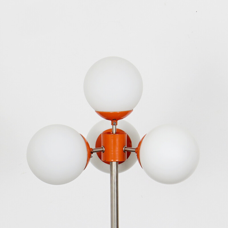 Lámpara de pie vintage con 4 bombillas